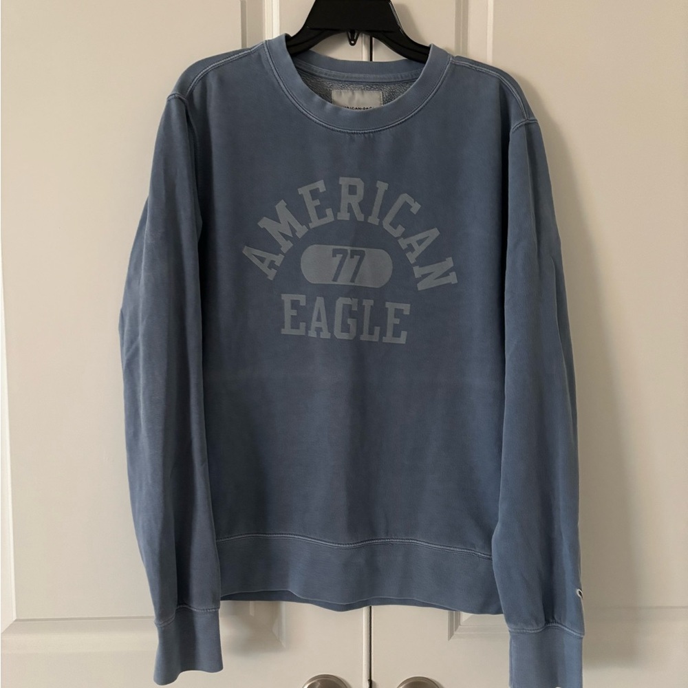 American Eagle Outfitters Blue Crewneck Sweater